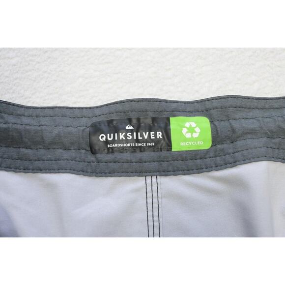 Quiksilver Stretch Board Shorts Striped Athletic Water Swim Mens Sz 38 - Picture 4 of 7